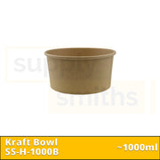 Kraft Bowl Base (1000ml) - 300 pcs/ctn