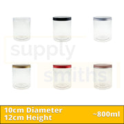 Plastic Container [10cm Diameter, 12cm Height] - 48 pcs/pack