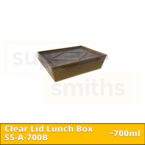 Clear Lid Lunch Box (700ml) - 200 pcs/ctn
