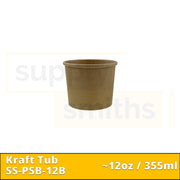 Kraft Tub Base (12oz) - 500 pcs/ctn