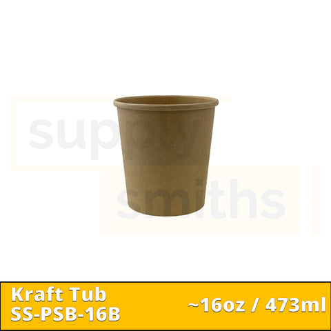 Kraft Tub Base (16oz) - 500 pcs/ctn