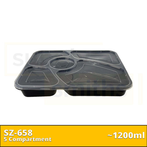 SZ-658 5 Compartment (1200ml) - 120 pcs/ctn