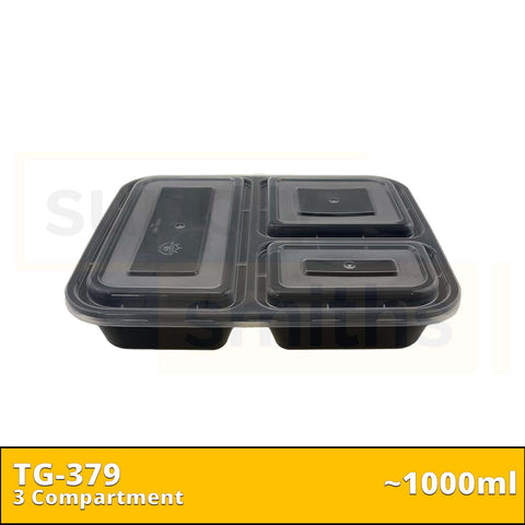 TG-379 3 Compartment (1000ml) - 120 pcs/ctn