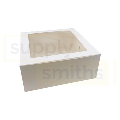 12x12x5" Window White Cake Box - 10 pcs/pack