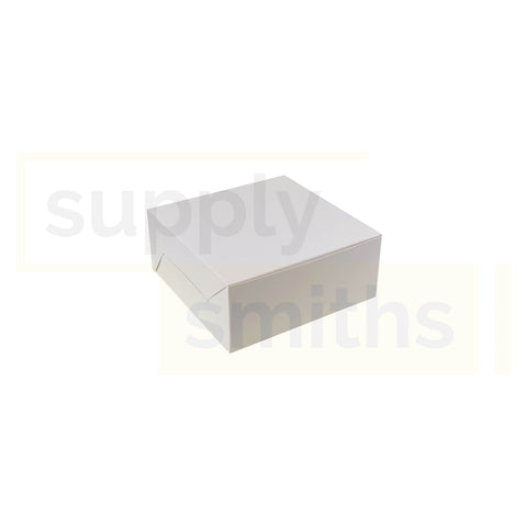 7x7x3" Plain White Cake Box - 20 pcs/pack