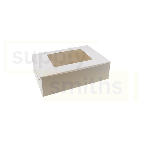 10x7x3" Window White Cake Box - 20 pcs/pack