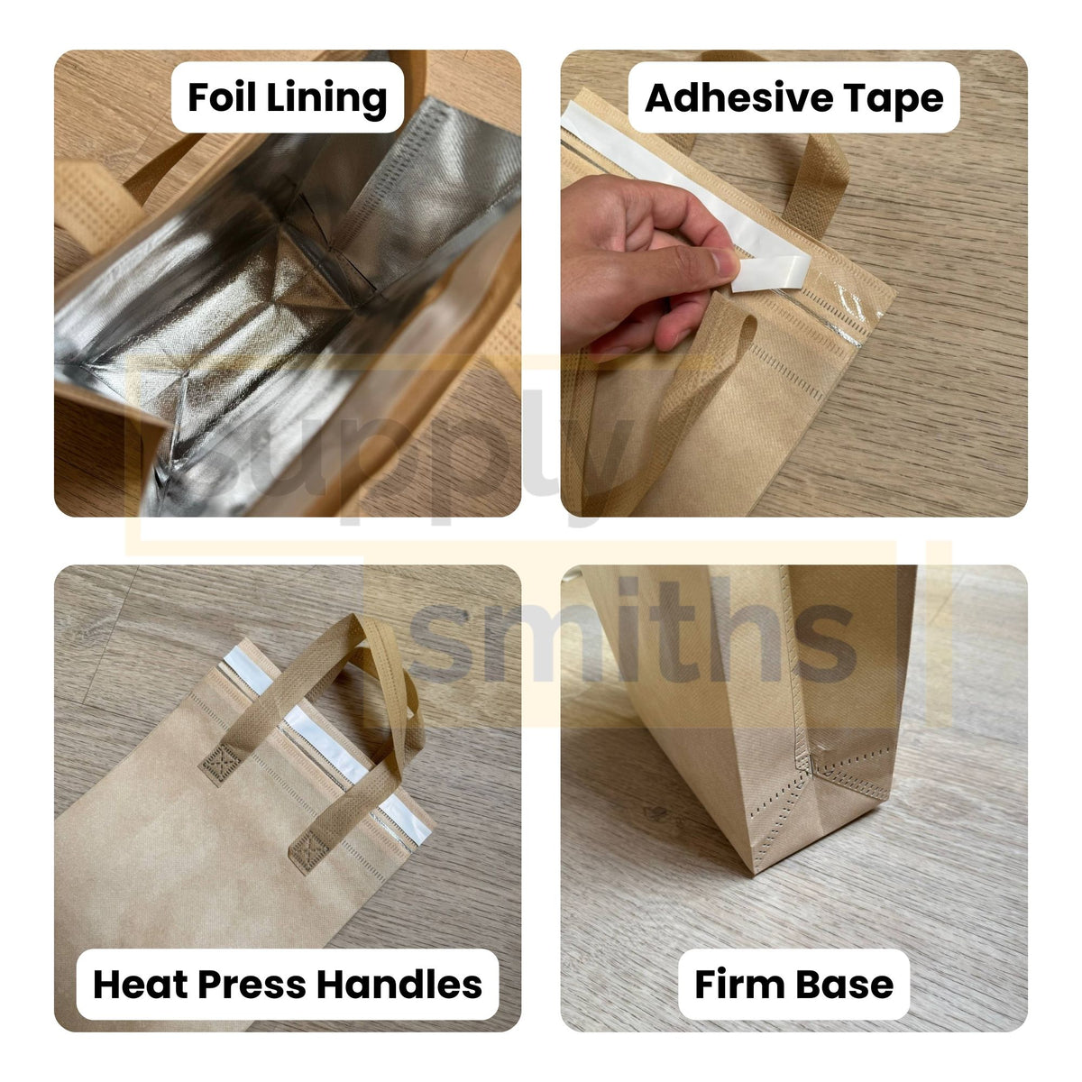 Aluminium Thermal Bags for Takeaway Keep Food and Drinks Hot or Cold