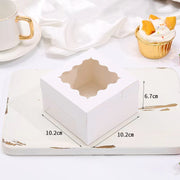 White Cupcake Box 1/2/4/6/12 Slots - 10 pcs/pack