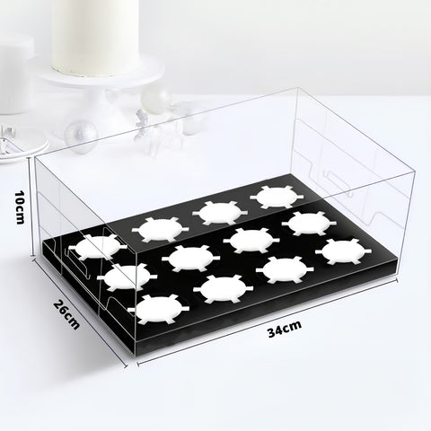 Transparent Cupcake Box 2/4/6/12 Slots - 10 pcs/pack