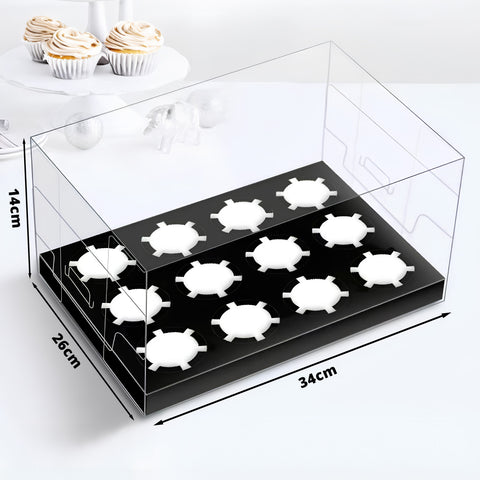 Transparent Cupcake Box 2/4/6/12 Slots - 10 pcs/pack