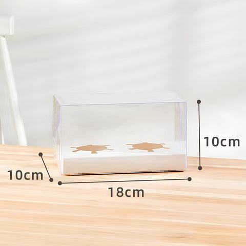 Transparent Cupcake Box 2/4/6/12 Slots - 10 pcs/pack