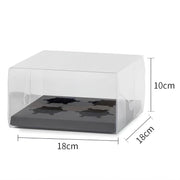 Transparent Cupcake Box 2/4/6/12 Slots - 10 pcs/pack