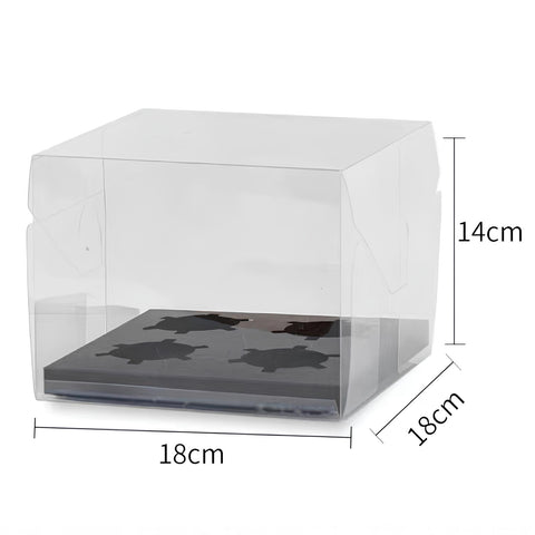 Transparent Cupcake Box 2/4/6/12 Slots - 10 pcs/pack