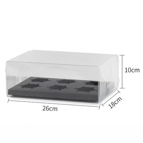 Transparent Cupcake Box 2/4/6/12 Slots - 10 pcs/pack