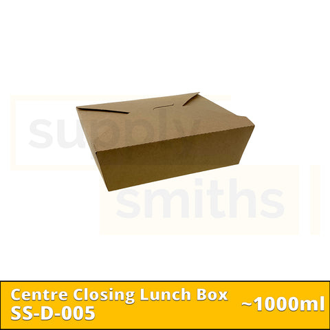 Kraft Centre Closing Lunch Box (1000ml) - 200 pcs/ctn