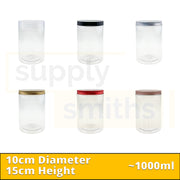 Plastic Container [10cm Diameter, 15cm Height] - 48 pcs/pack