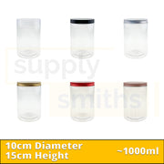 Plastic Container [10cm Diameter, 15cm Height] - 48 pcs/pack