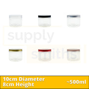 Plastic Container [10cm Diameter, 8cm Height] - 48 pcs/pack