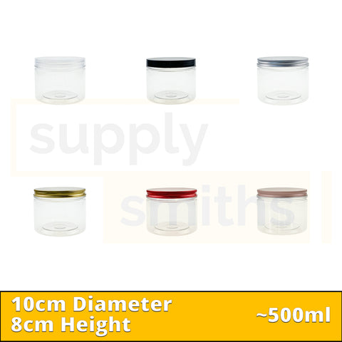 Plastic Container [10cm Diameter, 8cm Height] - 48 pcs/pack