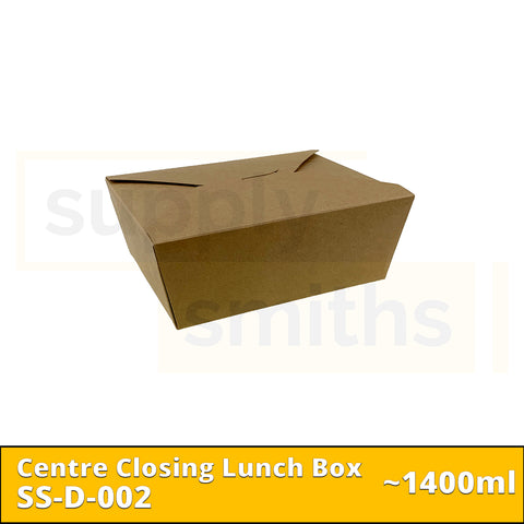 Kraft Centre Closing Lunch Box (1400ml) - 200 pcs/ctn