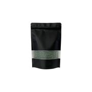 [15*22+4cm] Kraft Standing Window Zipper Pouch - 100 pcs/pack