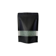 [17*24+4cm] Kraft Standing Window Zipper Pouch - 100 pcs/pack