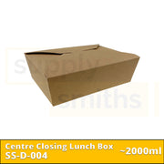 Kraft Centre Closing Lunch Box (2000ml) - 200 pcs/ctn