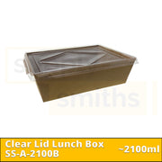 Clear Lid Lunch Box (2100ml) - 200 pcs/ctn