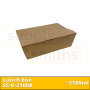 Kraft Lunch Box (2100ml) - 200 pcs/ctn