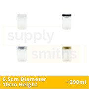 Plastic Container [6.5cm Diameter, 10cm Height] - 113 pcs/pack