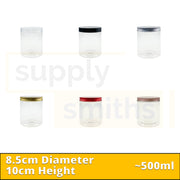 Plastic Container [8.5cm Diameter, 10cm Height] - 67 pcs/pack