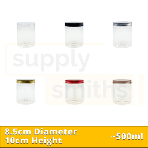 Plastic Container [8.5cm Diameter, 10cm Height] - 67 pcs/pack
