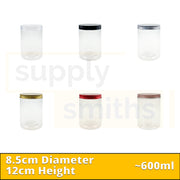 Plastic Container [8.5cm Diameter, 12cm Height] - 67 pcs/pack