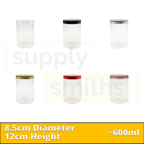 Plastic Container [8.5cm Diameter, 12cm Height] - 67 pcs/pack