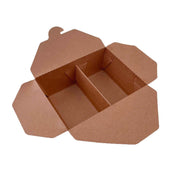 Kraft Centre Closing Lunch Box 2 Compartment (475ml+475ml) - 200 pcs/ctn