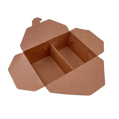 Kraft Centre Closing Lunch Box 2 Compartment (475ml+475ml) - 200 pcs/ctn