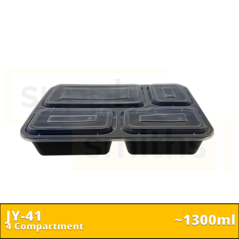 JY-41 4 Compartment (1300ml) - 150 pcs/ctn