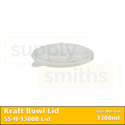 Kraft Bowl Lid (1300ml) - 300 pcs/ctn