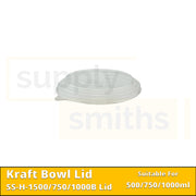Kraft Bowl Lid (500ml / 750ml / 1000ml) - 300 pcs/ctn