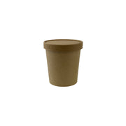 Kraft Tub Paper Lid (8oz, 12oz & 16oz) - 500 pcs/ctn