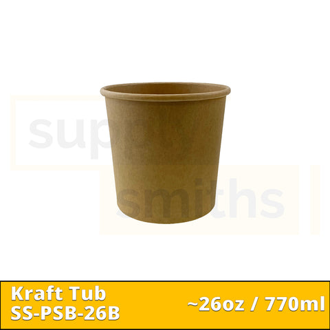 Kraft Tub Base (26oz) - 500 pcs/ctn