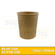 Kraft Tub Base (32oz) - 500 pcs/ctn