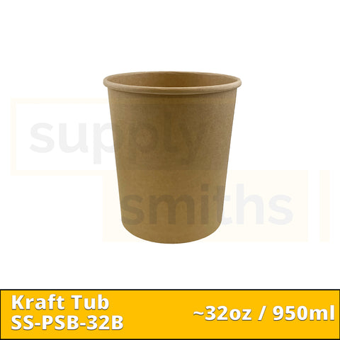 Kraft Tub Base (32oz) - 500 pcs/ctn