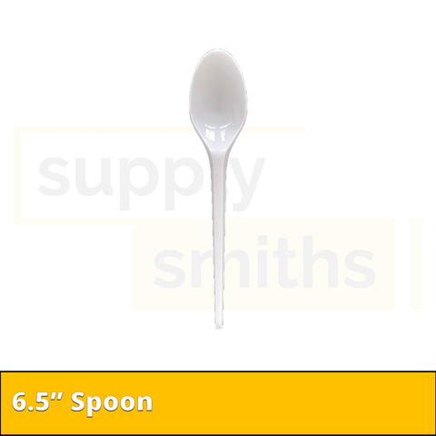 7" Plastic Spoon (White) - 2000 pcs/ctn
