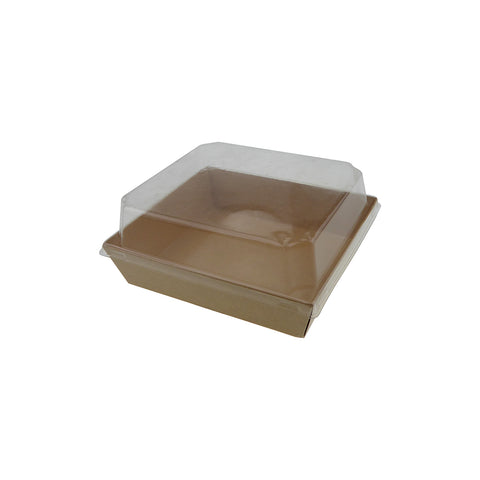 Food Tray W/ Lid [Square] - 50 pcs/pack