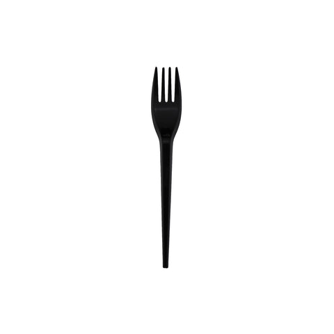 7" Plastic Fork (Black) - 2000 pcs/ctn