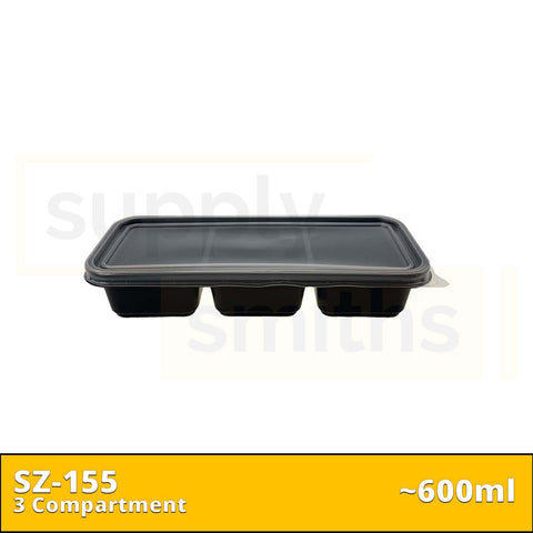 SZ-155 3 Compartment (600ml) - 500 pcs/ctn