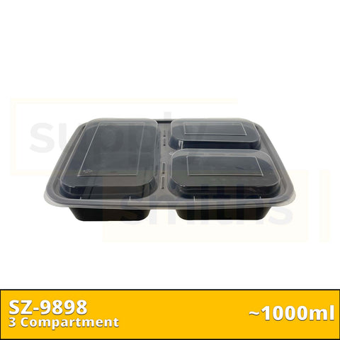 HYF-323 3 Compartment (1000ml) - 150 pcs/ctn