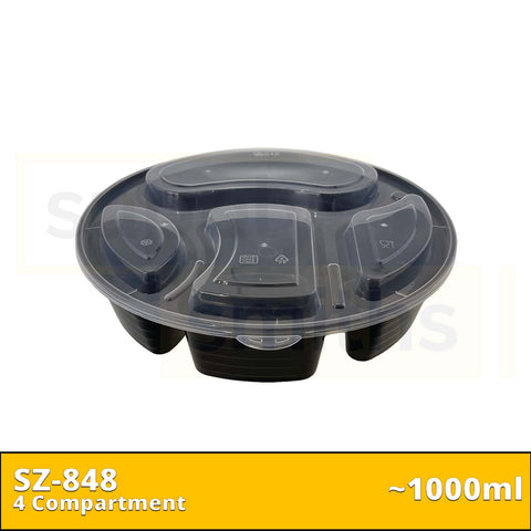 SZ-848 4 Compartment (1000ml) - 120 pcs/ctn