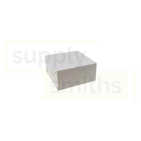 6x6x3" Plain White Cake Box - 20 pcs/pack